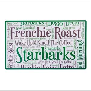NEW Starbarks Frenchie Roast Dog Food Mat
